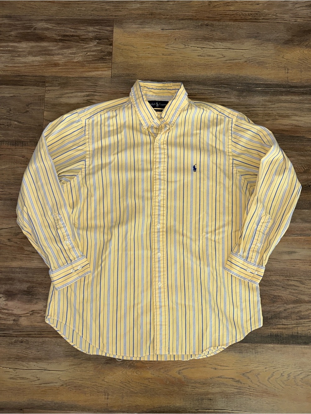 Ralph Lauren Button Down Custom Fit Striped Shirt